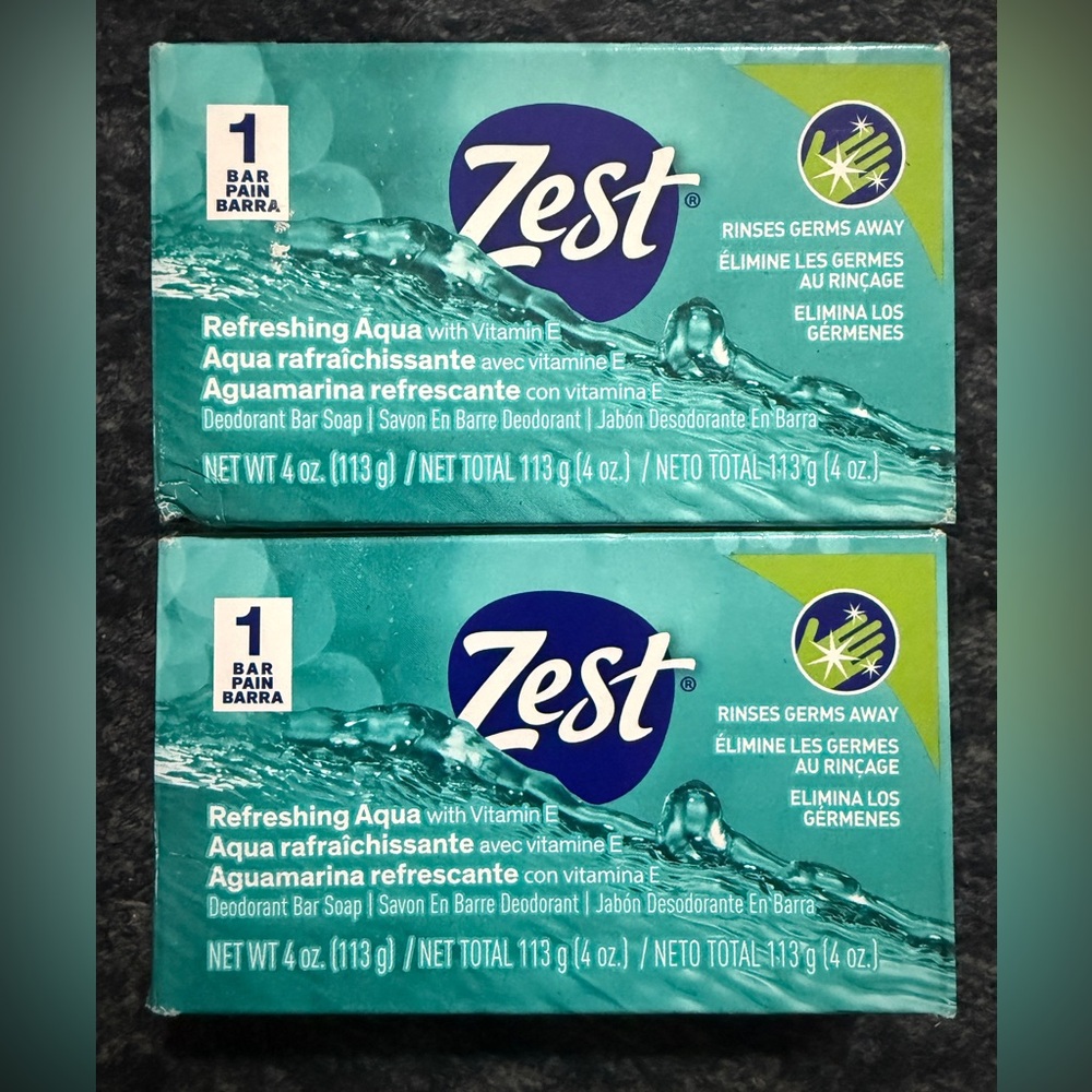 Zest Refreshing Aqua Bar Soap - 3 Bars